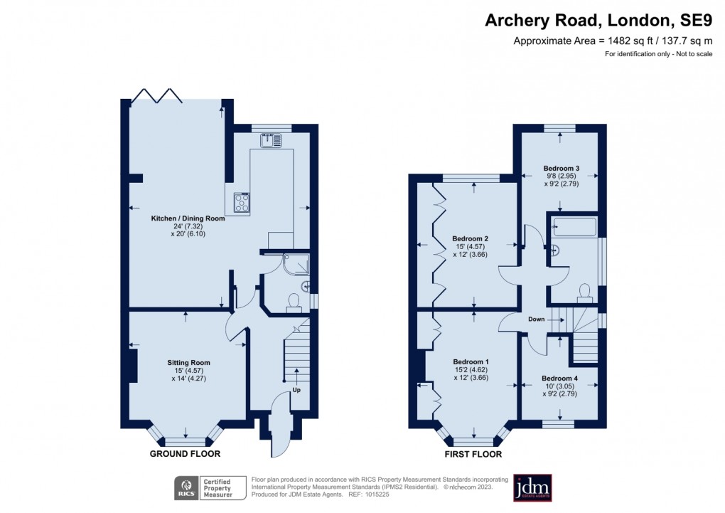 Floorplan for Eltham, London