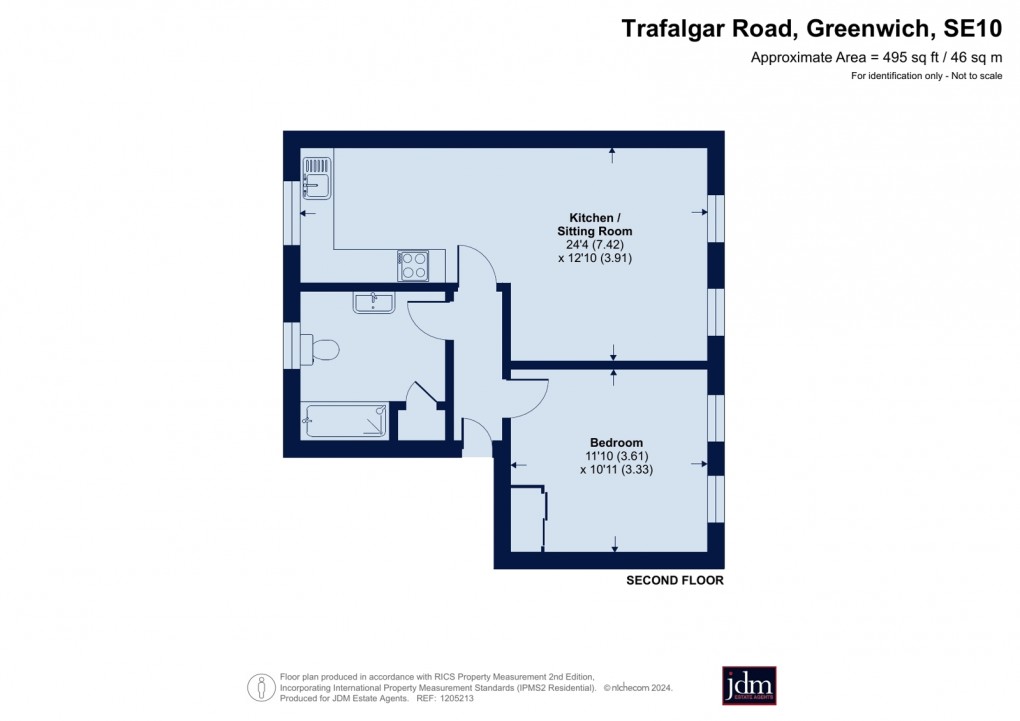 Floorplan for Trafalgar Road, Greenwich