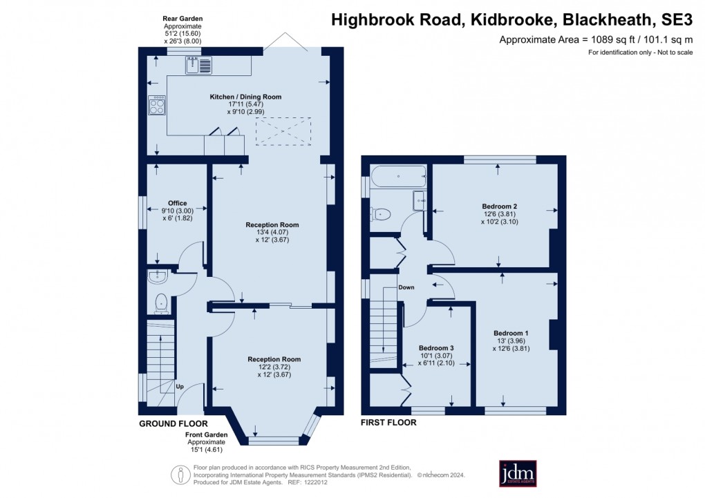 Floorplan for Kidbrooke, Blackheath, London