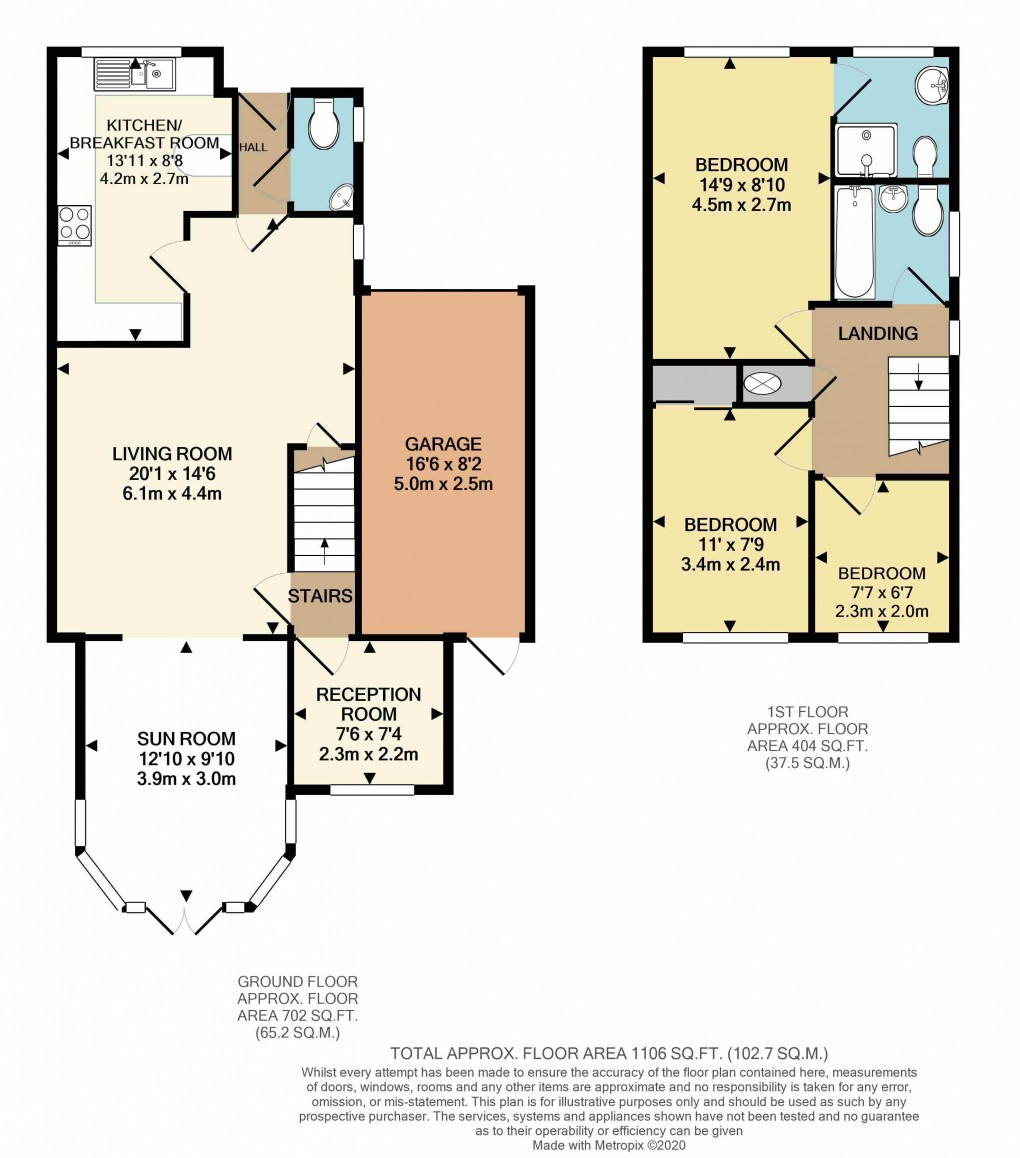 Floorplan for Old Manor Way, Chislehurst, Kent