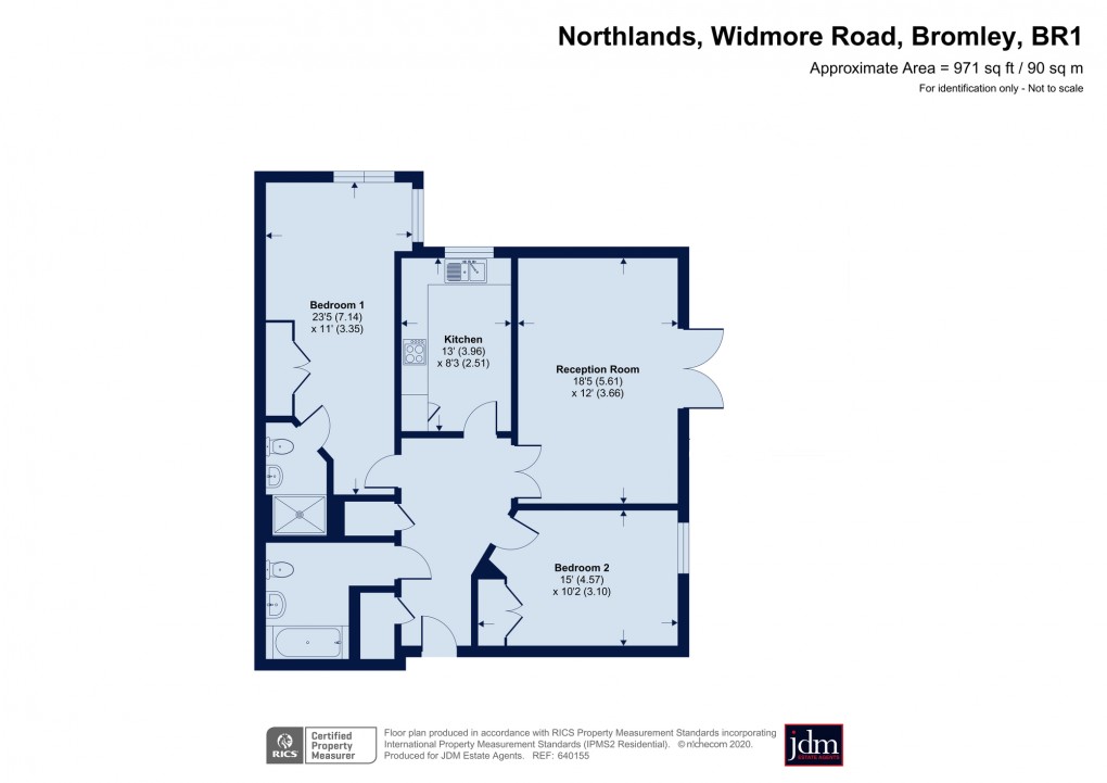 Floorplan for Widmore Road, Bromley