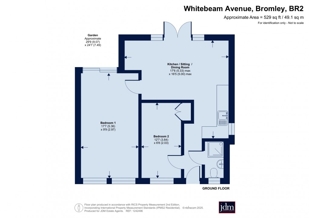 Floorplan for Whitebeam Avenue, Bromley