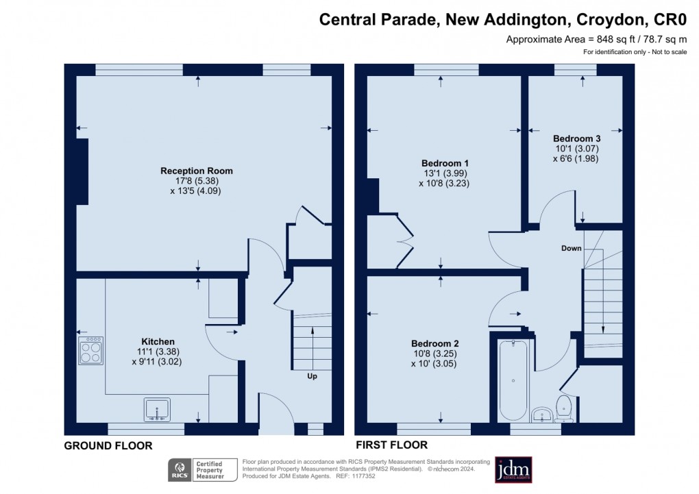 Floorplan for New Addington, Croydon