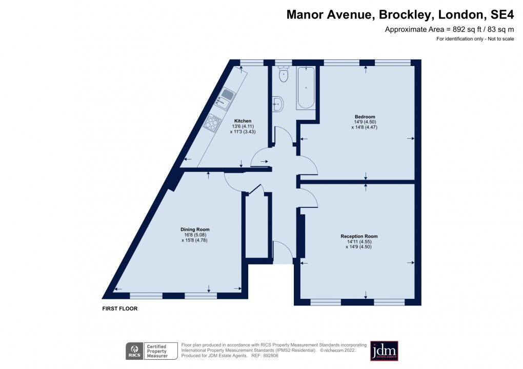 Floorplan for Brockley, London