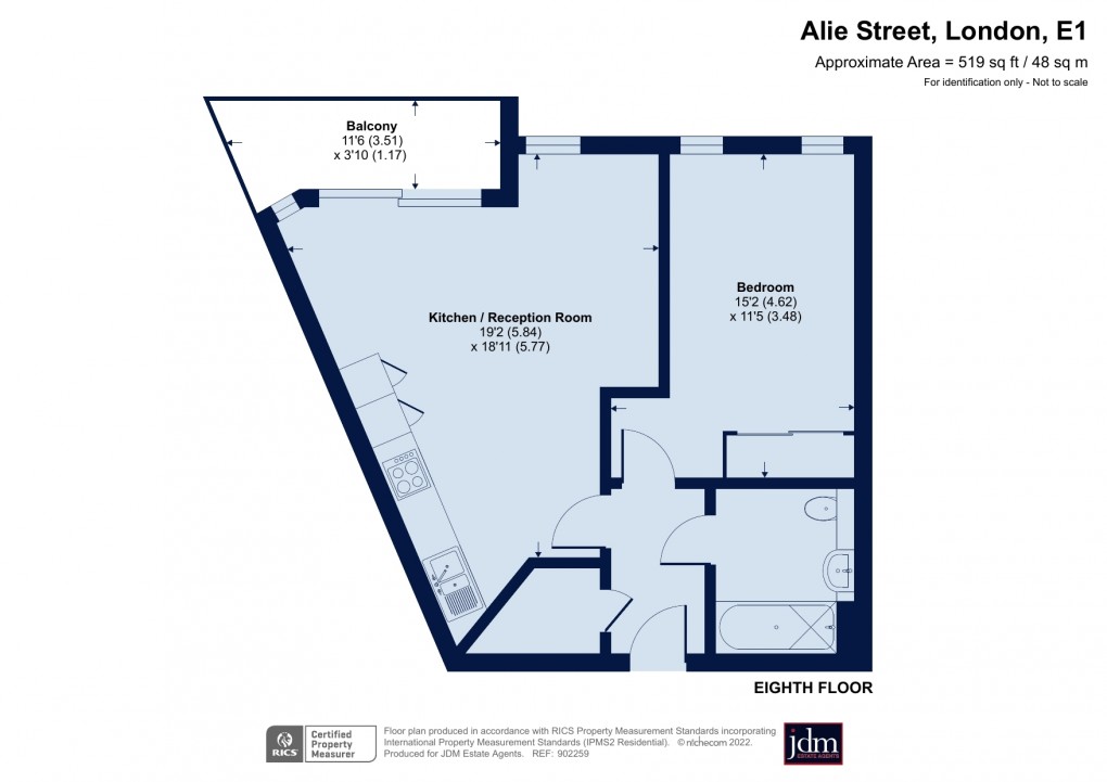 Floorplan for Aldgate, London