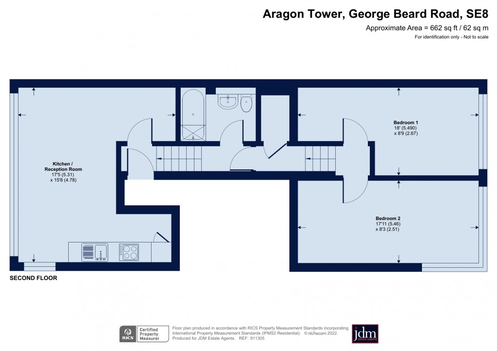 Floorplan for George Beard Road, London