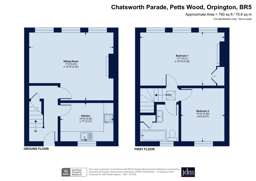 Floorplan for Petts Wood, Orpington