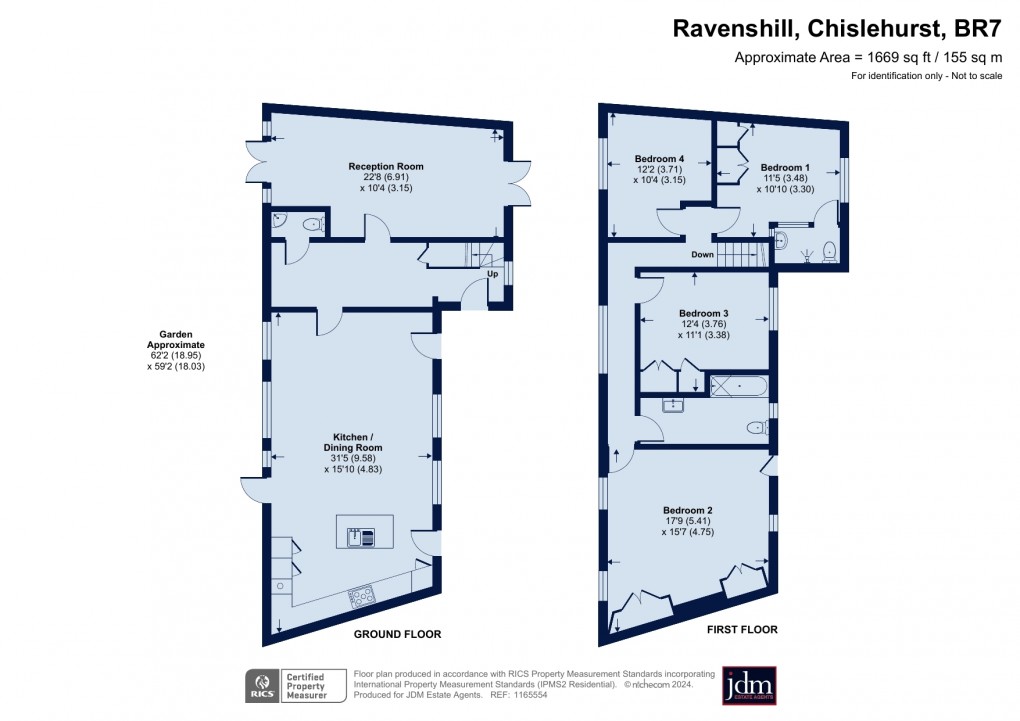 Floorplan for Ravenshill, Chislehurst, Kent