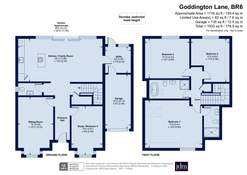 Floorplan for Goddington Lane, Orpington, Kent