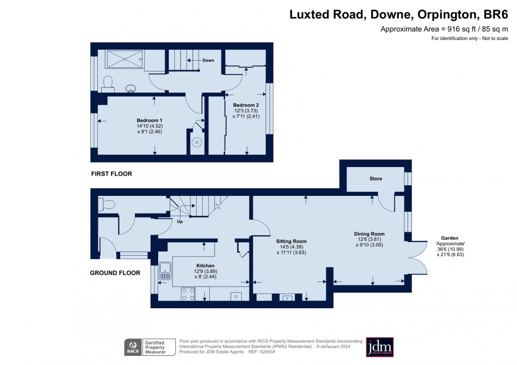 Floorplan for Downe Village, Orpington, Kent