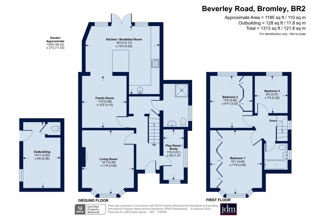 Floorplan for Beverley Road, Bromley, Kent