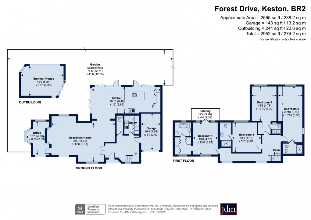 Floorplan for Keston Park, Keston, Kent