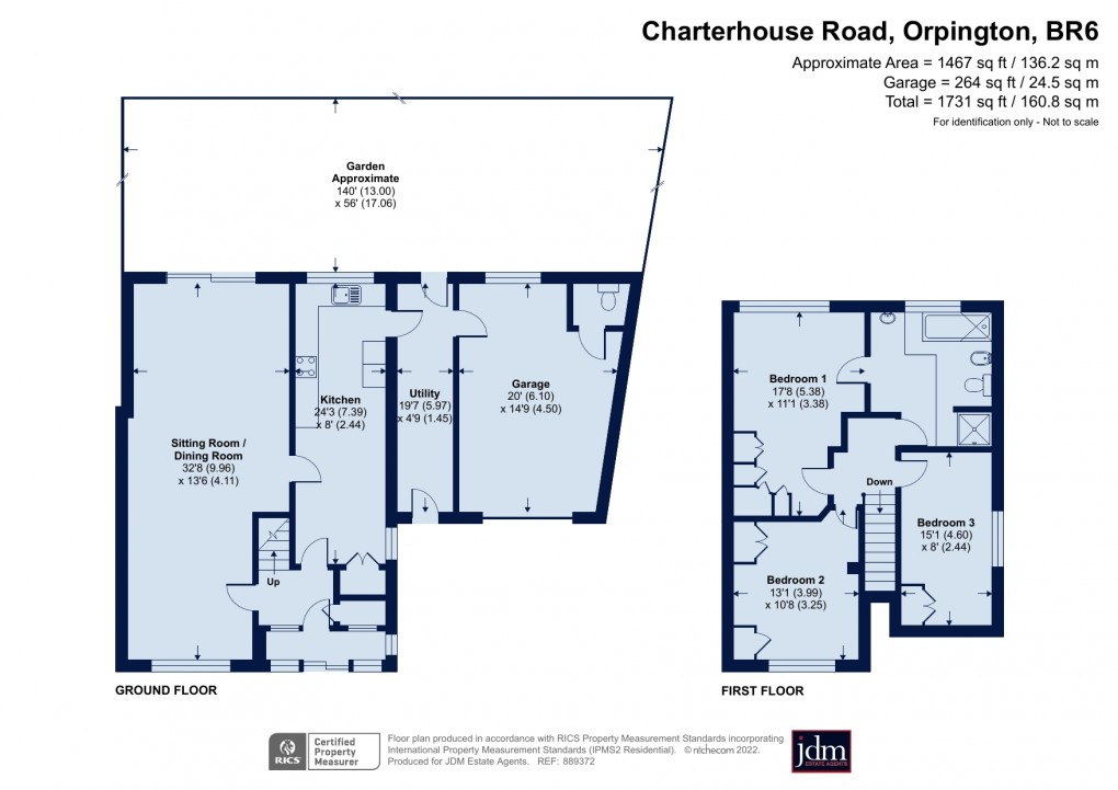 Floorplan for Charterhouse Road, Orpington, Kent