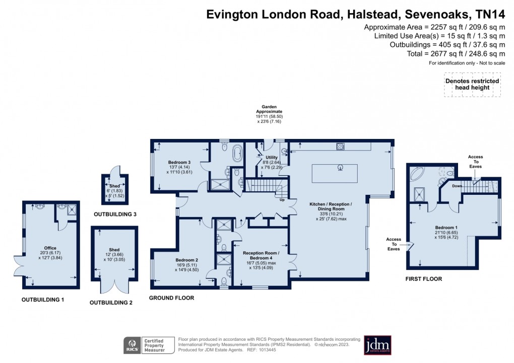 Floorplan for Halstead, Sevenoaks, Kent