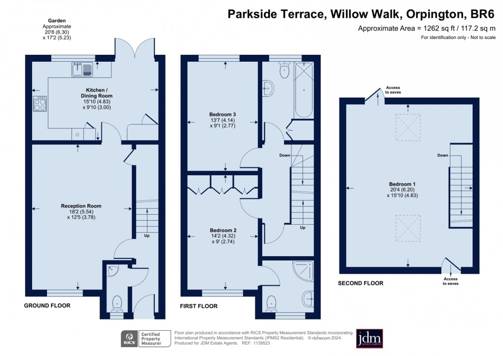 Floorplan for Willow Walk, Orpington, Kent