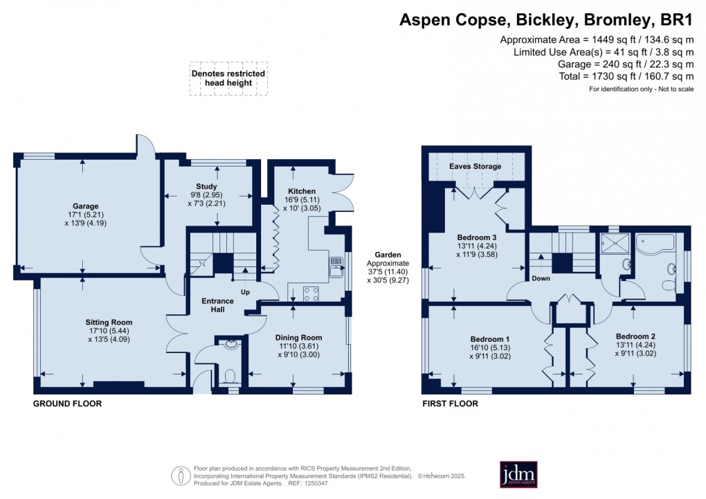 Floorplan for Bickley, Bromley, Kent