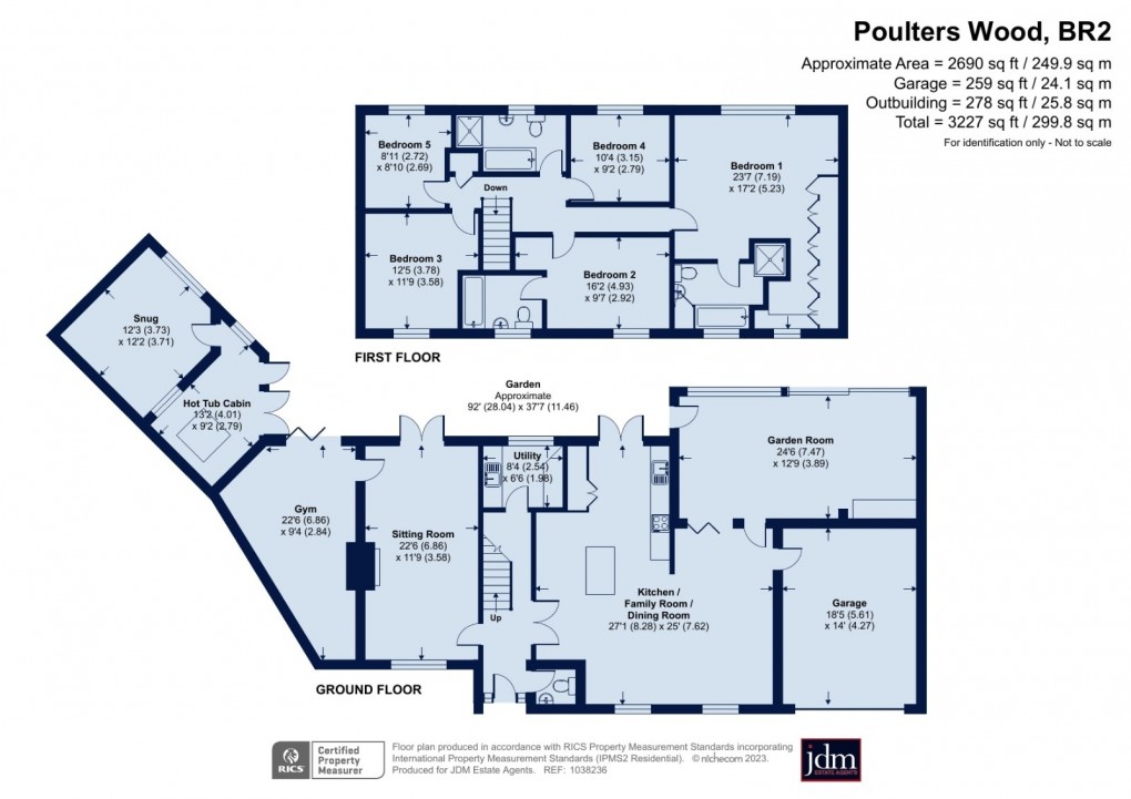 Floorplan for Ravensbourne Park, Keston, Kent