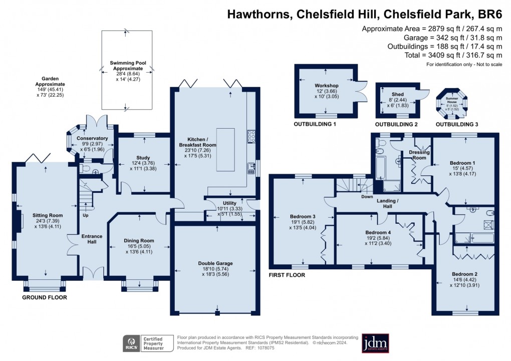 Floorplan for Chelsfield Park, Chelsfield, Kent