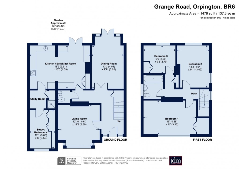 Floorplan for Orpington, Kent