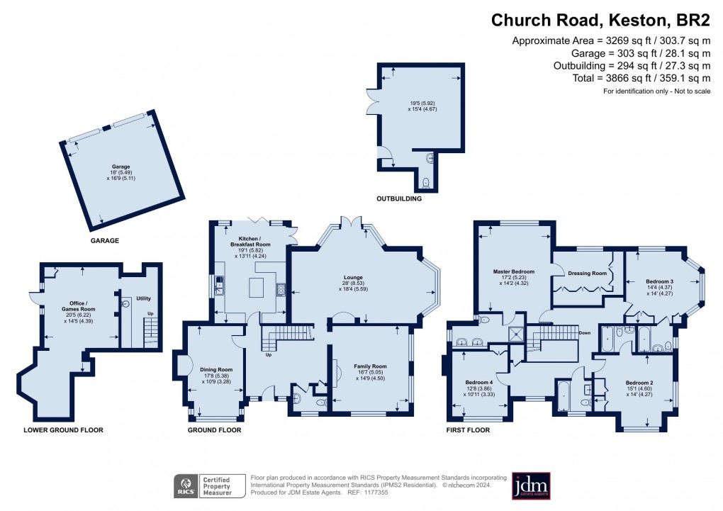 Floorplan for Church Road, Keston, Kent