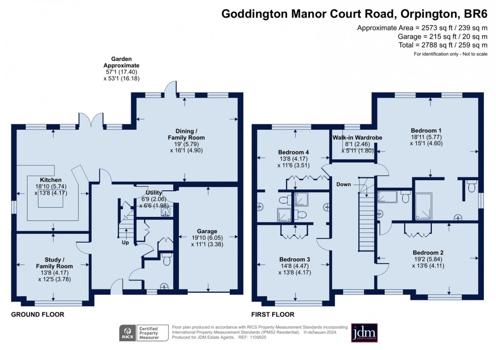 Floorplan for Orpington, Kent