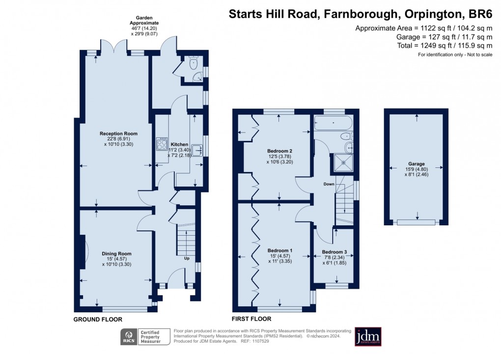 Floorplan for Farnborough, Orpington, Kent