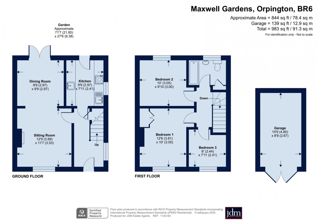 Floorplan for Maxwell Gardens, Orpington, Kent