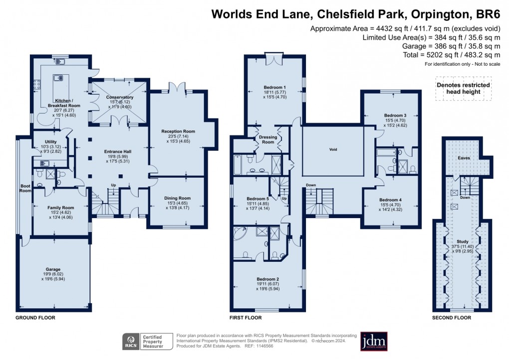 Floorplan for Chelsfield Park, Orpington, Kent