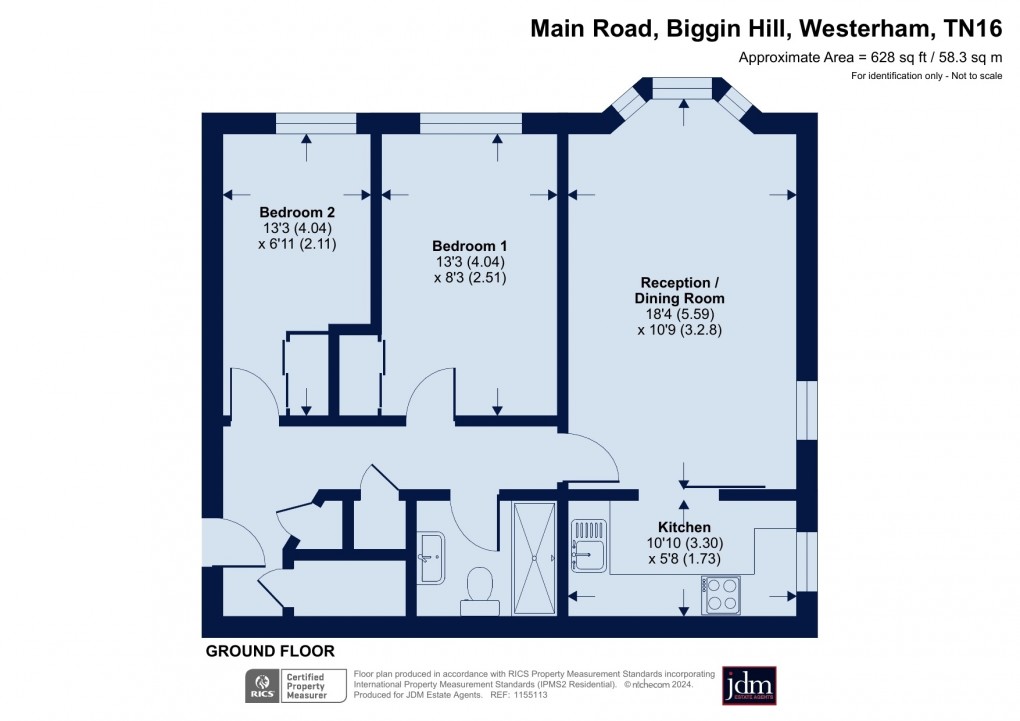 Floorplan for Biggin Hill, Westerham, Kent