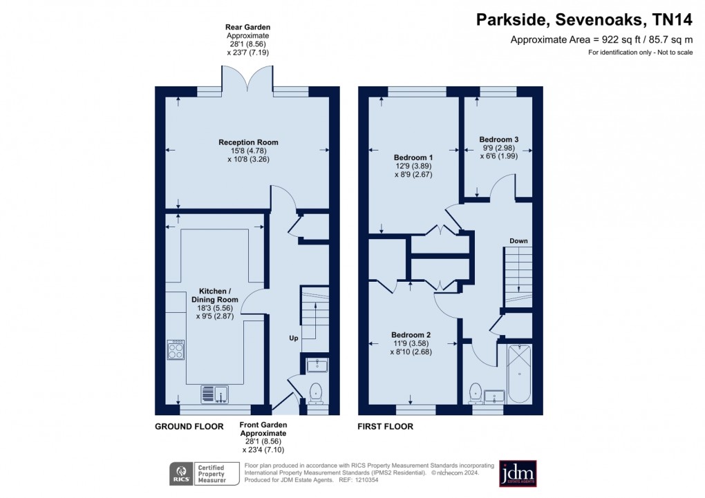 Floorplan for Halstead, Sevenoaks, Kent