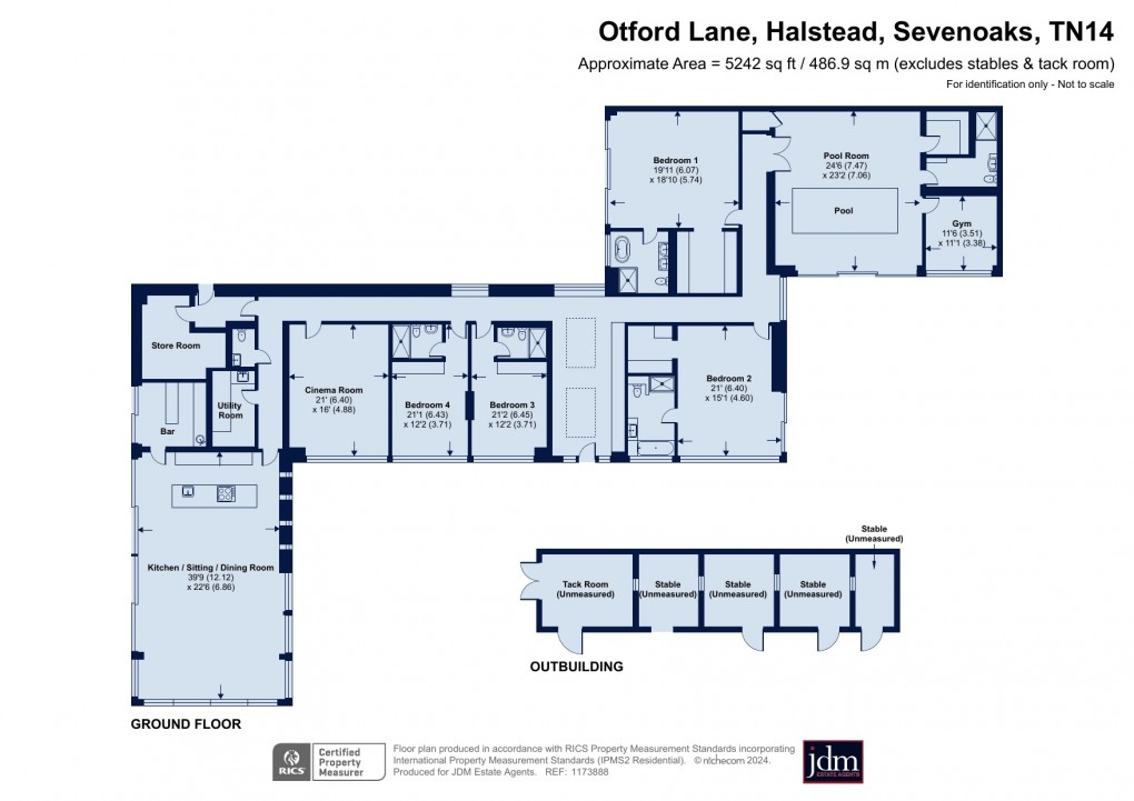 Floorplan for Halstead, Sevenoaks, Kent