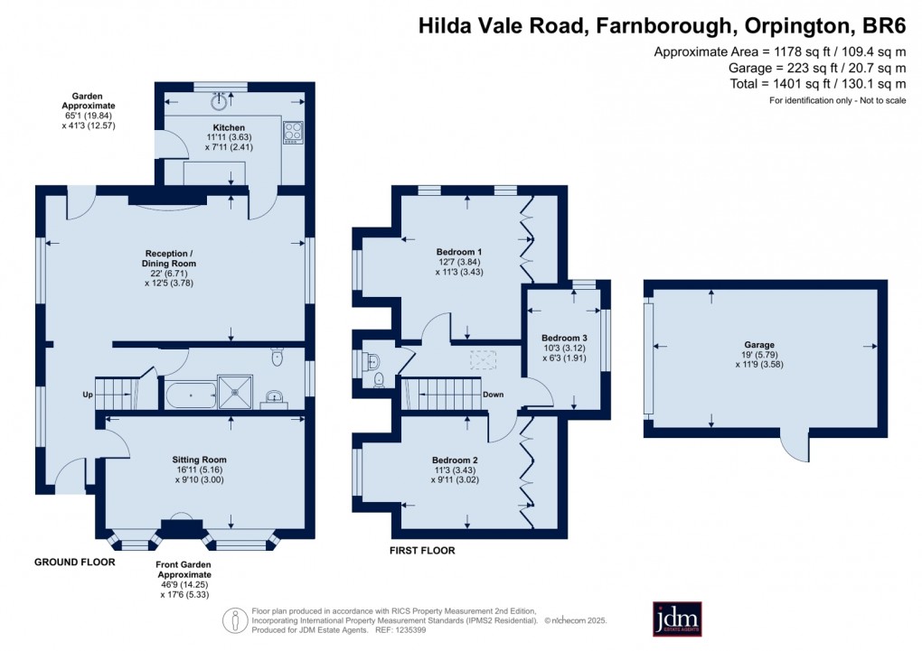 Floorplan for Farnborough, Orpington, Kent