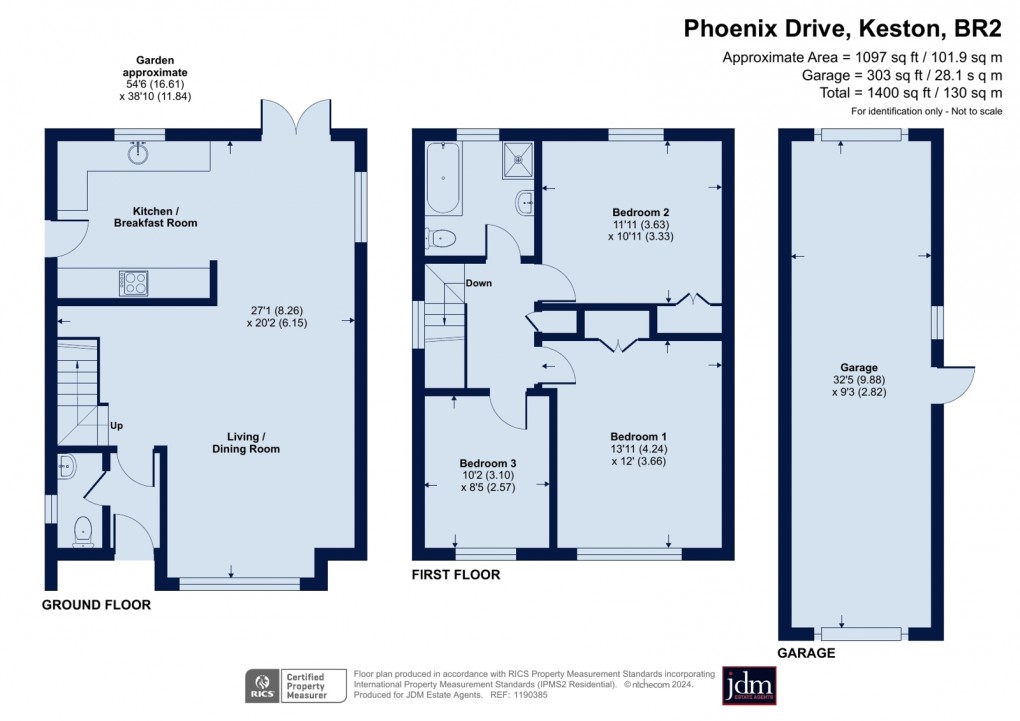 Floorplan for Keston, Kent