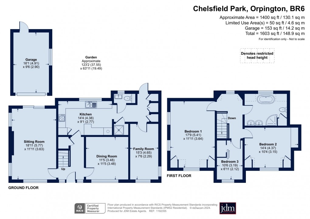 Floorplan for Chelsfield, Orpington, Kent