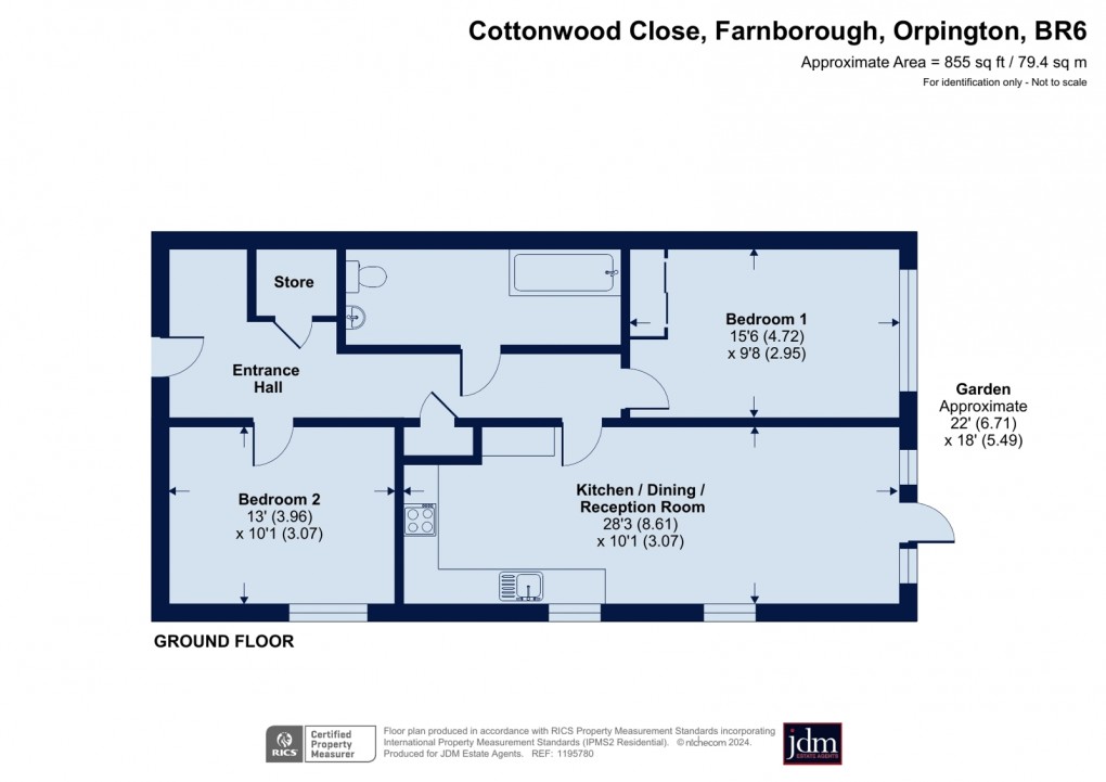 Floorplan for Farnborough, Orpington, Kent