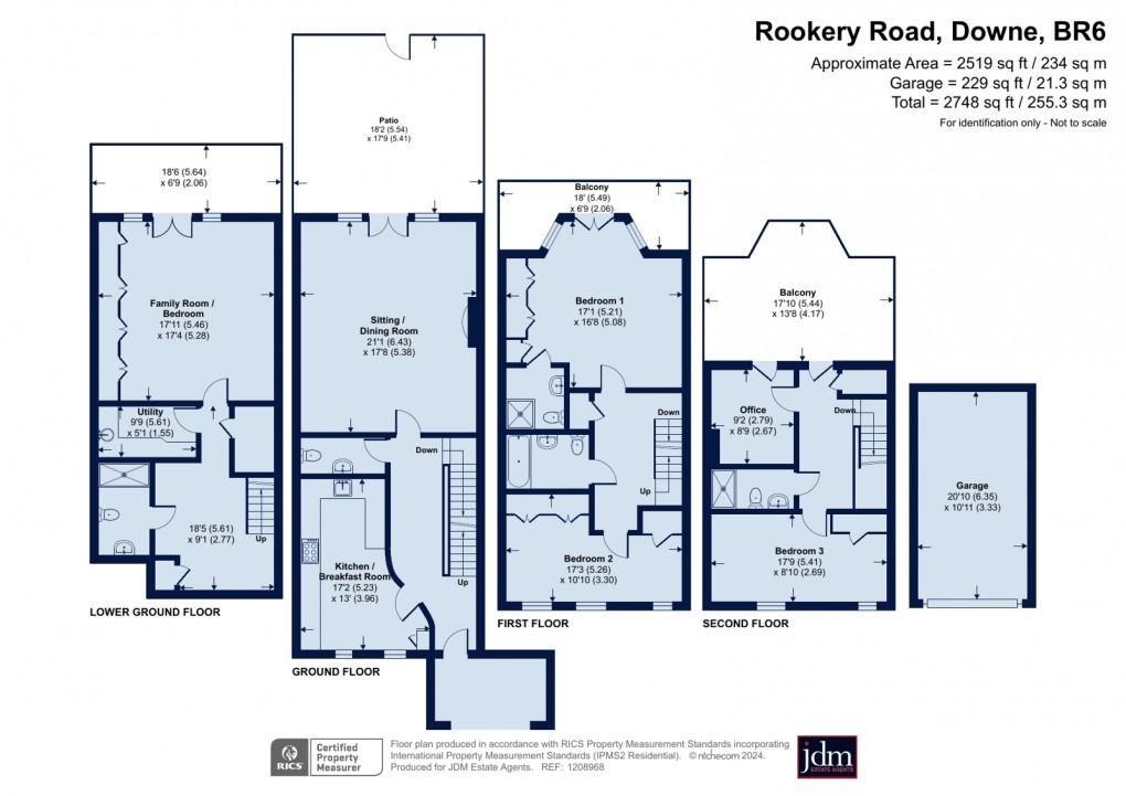 Floorplan for Downe, Orpington, Kent