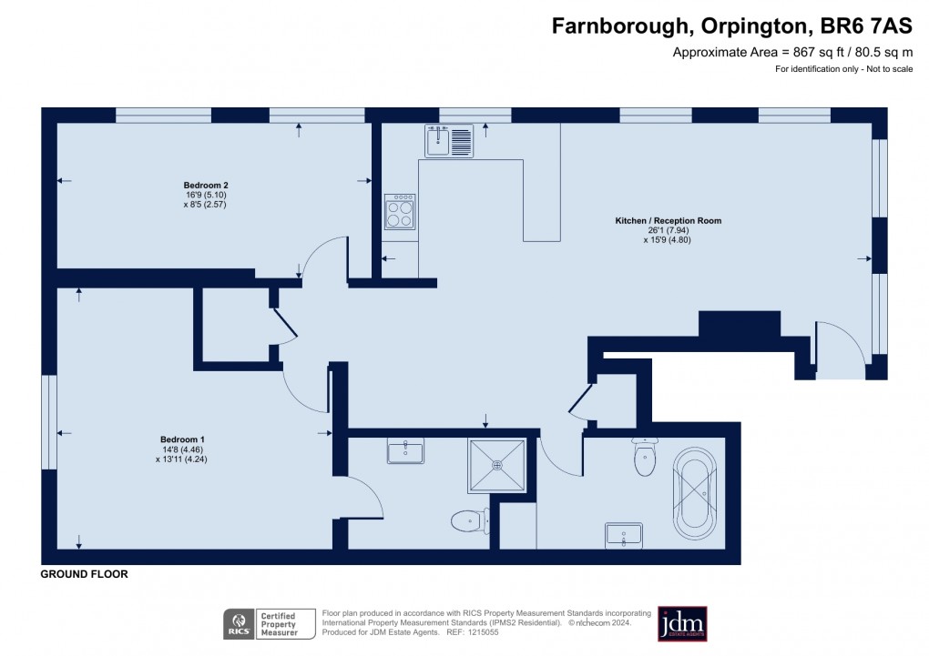 Floorplan for Farnborough, Orpington, Kent