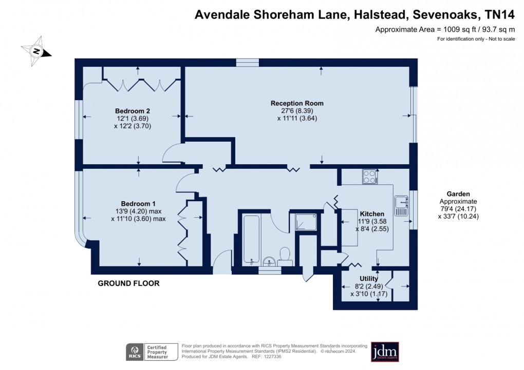 Floorplan for Halstead, Sevenoaks, Kent