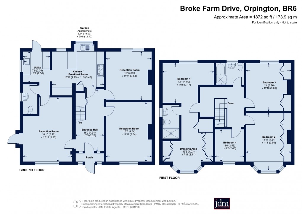 Floorplan for Orpington, Kent