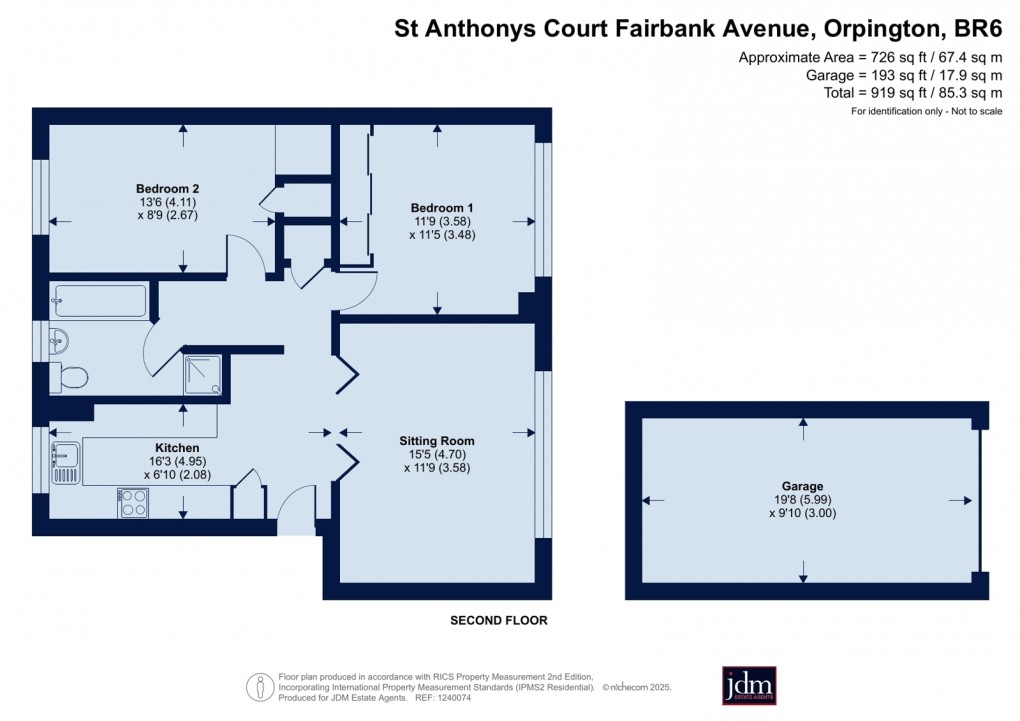 Floorplan for Crofton Heath, Orpington, Kent