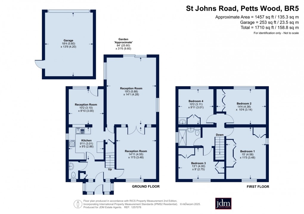 Floorplan for St Johns Road, Petts Wood, Kent