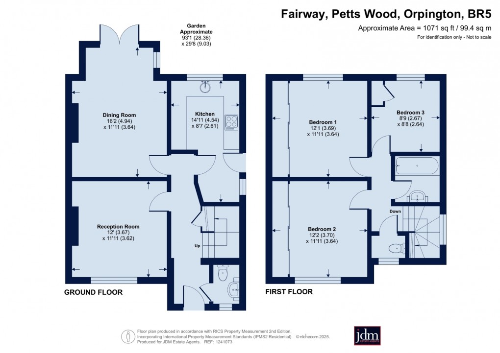 Floorplan for Petts Wood, Orpington