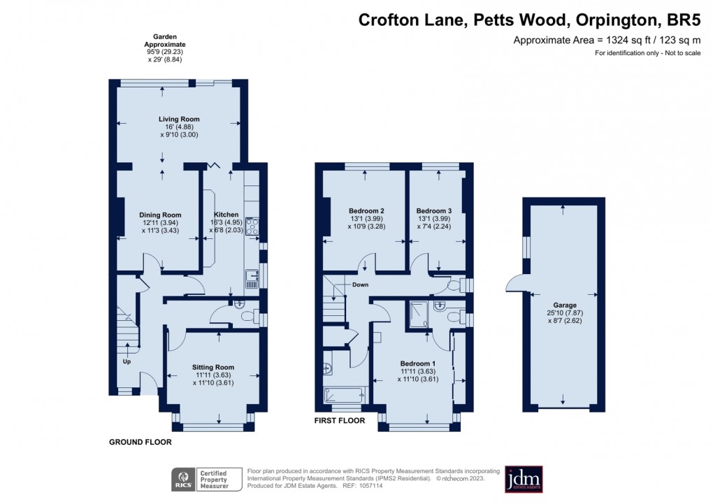 Floorplan for Petts Wood, Orpington