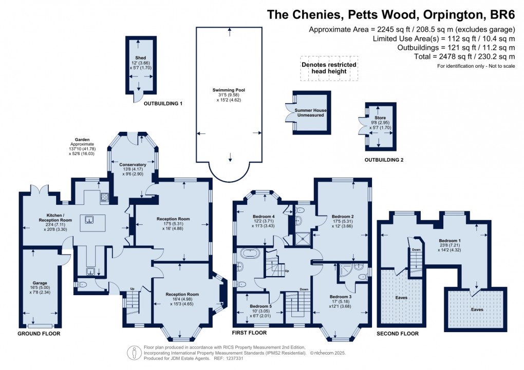 Floorplan for Petts Wood, Orpington