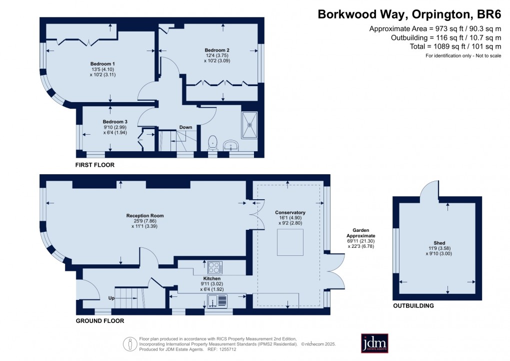 Floorplan for Orpington, Kent