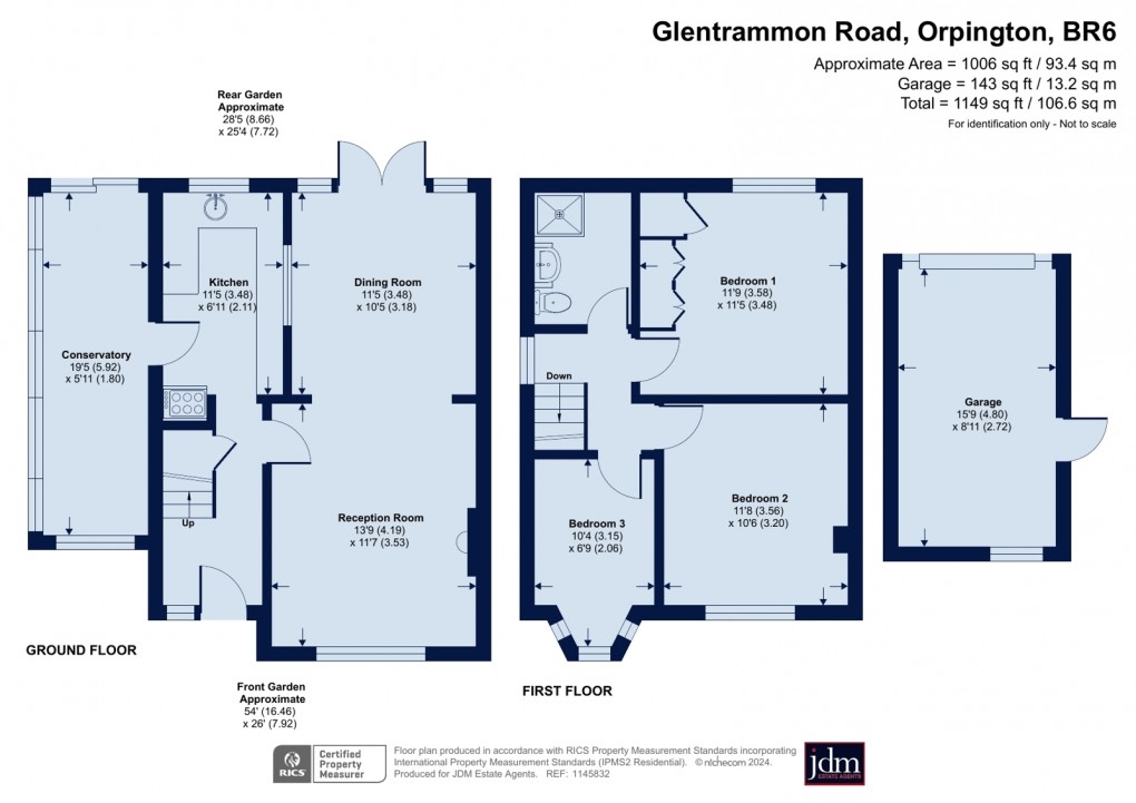 Floorplan for Green Street Green, Orpington, Kent