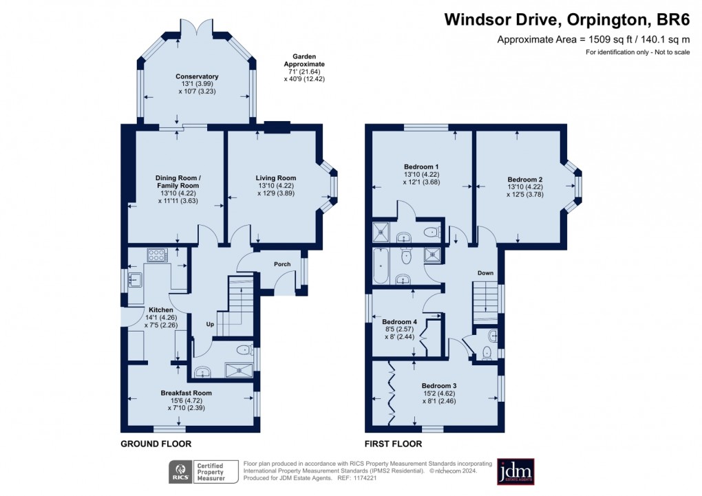 Floorplan for Chelsfield, Orpington, Kent