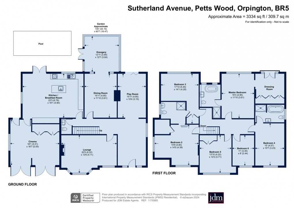 Floorplan for Petts Wood, Orpington