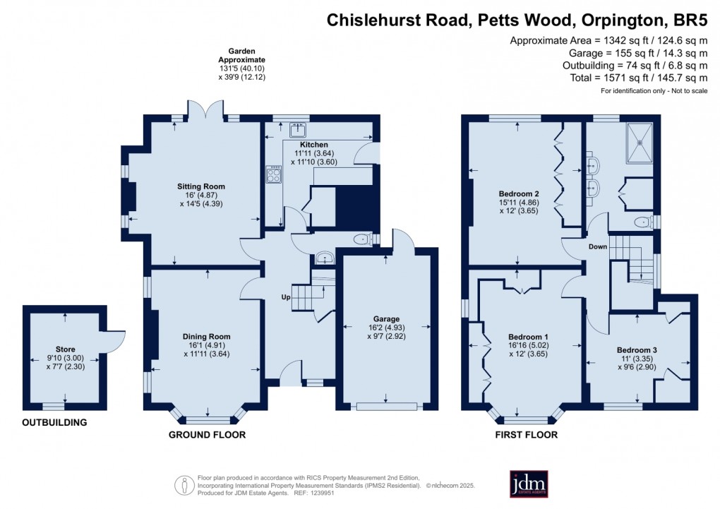 Floorplan for Petts Wood, Orpington