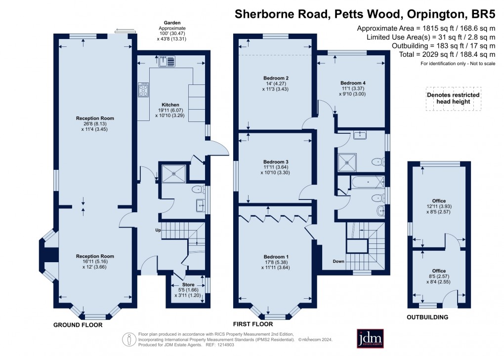 Floorplan for Petts Wood, Orpington